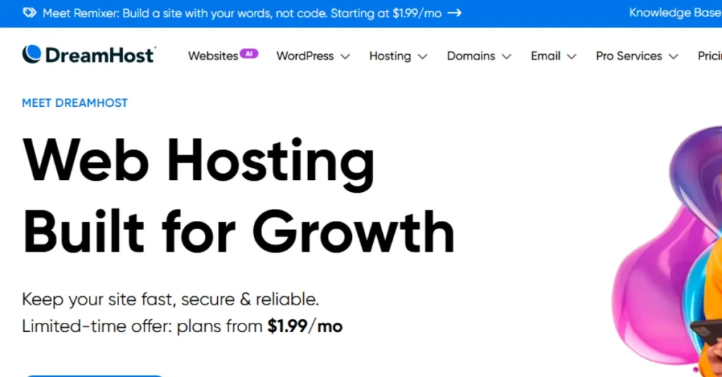 DreamHost Canadian web hosting 