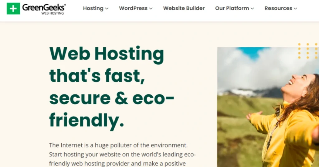 GreenGeeks best web hosting provider