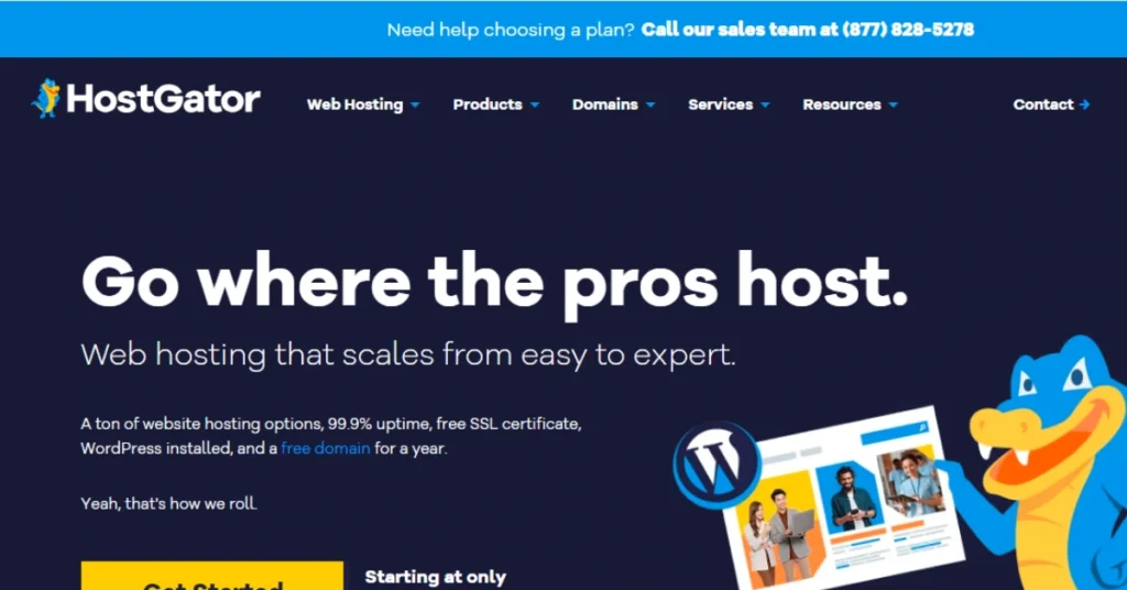 HostGater web hosting Canada