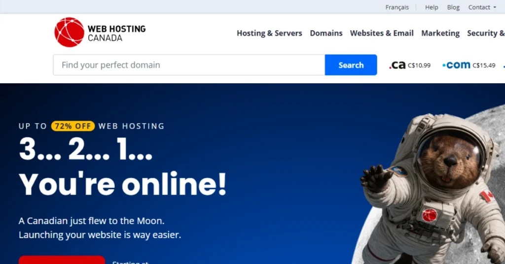 Web hosting canada 